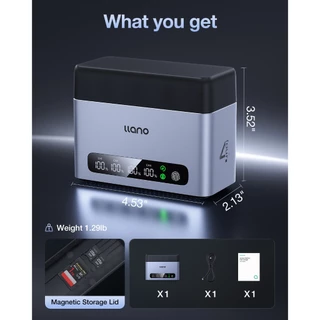 LLANO CM4 แบตเตอรี่กล้อง Fast Charging กล่อง 65W Turbo charger 4-Slot สําหรับ NP-FZ100/ EN-EL15C