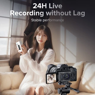 Llano V5 พัดลมระบายความร้อนแบบกล้อง Spring Telescopic Mounting ปรับพัดลมระบายความร้อนอัจฉริยะขนาดเล็กพร้อมพอร์ตชาร์จ Type-C เข้ากันได้กับกล้อง