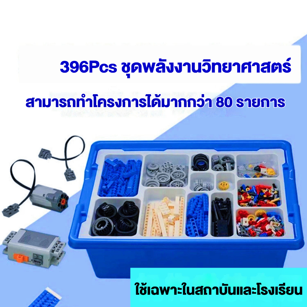 🇹🇭ส่งจากไทย🇹🇭 396Pcs ชุดของเล่นตัวต่อหุ่นยนต์ ชุดตัวต่อหุ่นยนต์ เรียบง่าย คู่มือการศึกษา