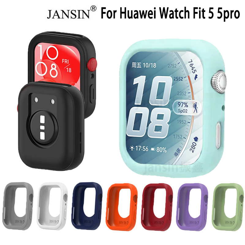 เคสซิลิโคน สีพาสเทล สำหรับ Huawei Watch Fit 5 5Pro 4 fit 3 เคส smart watch