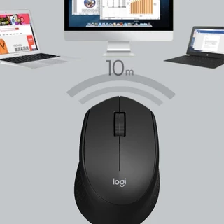 Logitech M330 เมาส์ไร้สาย | คลิกเงียบ 1000DPI เซ็นเซอร์ออปติคัล | เชื่อมต่อ USB 2.4GHz | ใช้งานได้กับ PC และแล็ปท็อป