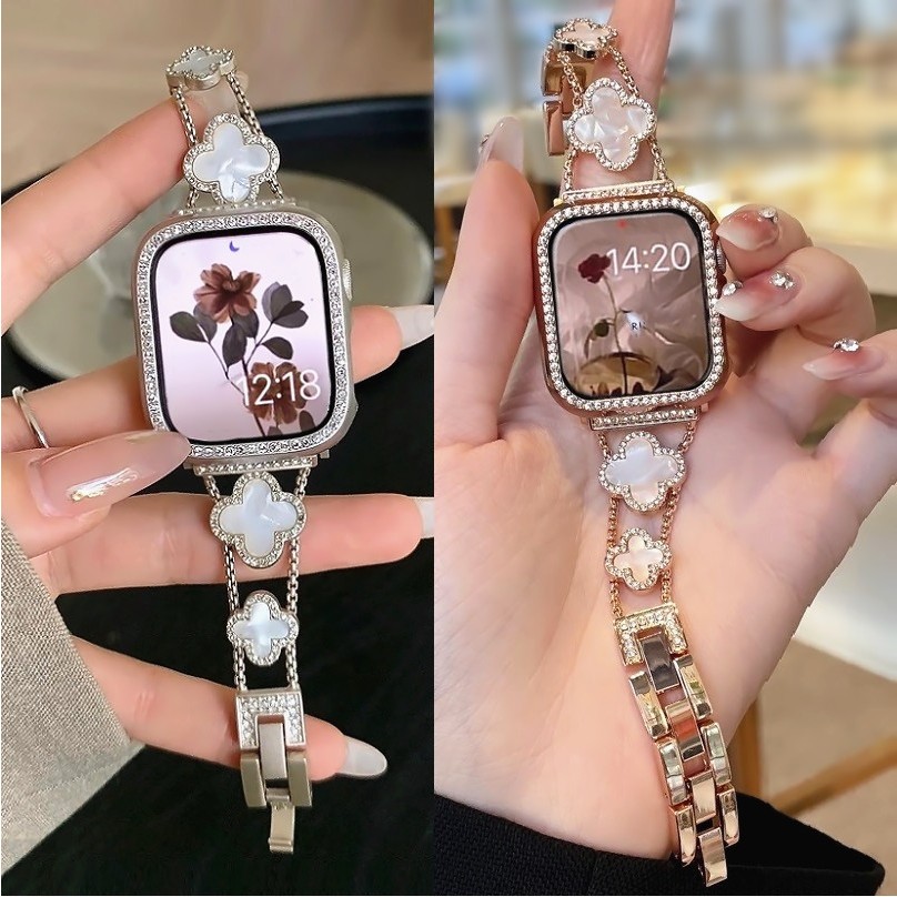 Clover สาย เคส For Huawei Watch Fit 5 สาย Metal สาย Huawei Watch Fit 5 pro Strap Case สาย Huawei Watch Fit 4 Strap เคส Huawei Fit 5 Case สาย Huawei Fit 5 pro Strap Bling Huawei Fit5 Case PC เคส Huawei Watch fit 5 Case Bling เคส Huawei Watch Fit 5 pro Case