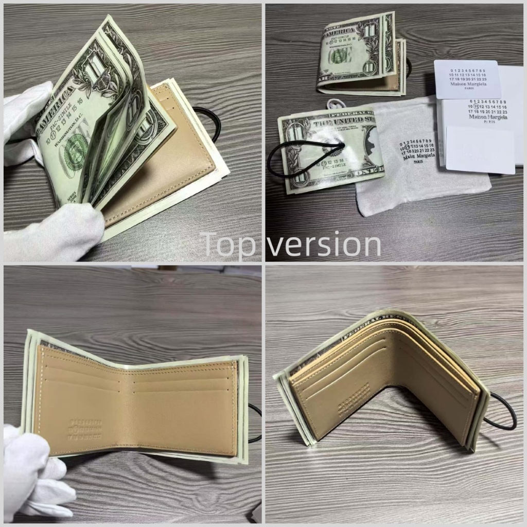 รุ่นท็อป MM6 Street Wear US Dollar Wallet Niche Wallet