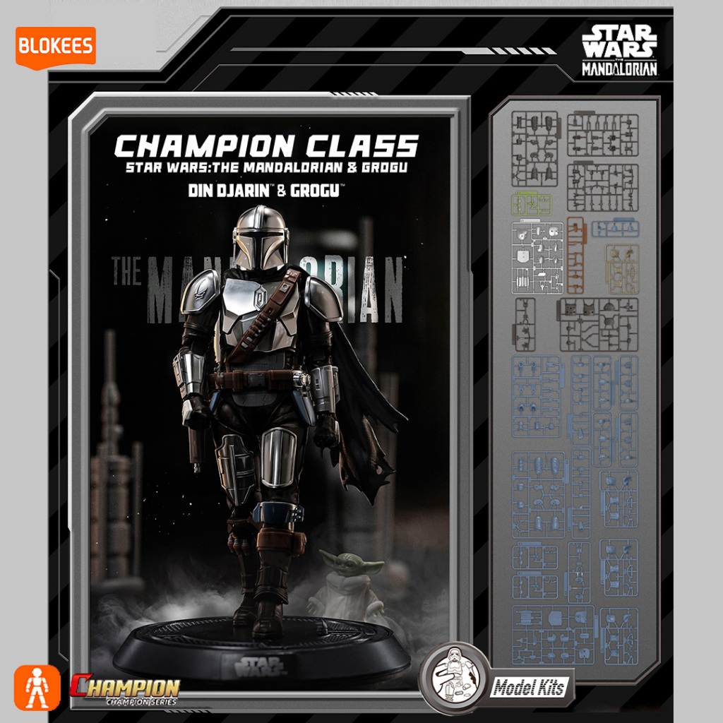 BLOKEES Star Wars CC01-06 Figure Mandalorian DIN DJARIN&GRROGU Darth Vader Stormtrooper ฟิกเกอร์สะสม
