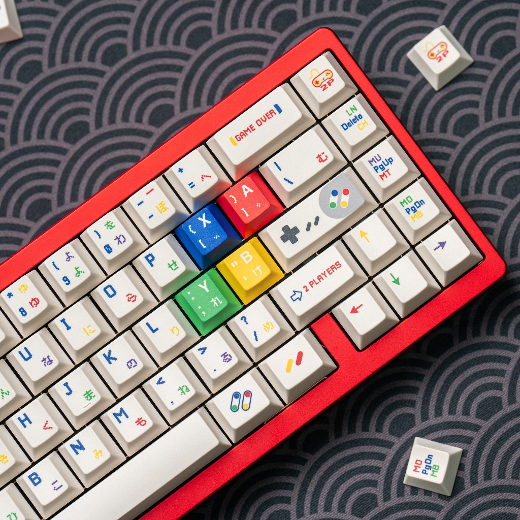 SFC Keycaps PBT วัสดุโปรไฟล์เชอร์รี่ 1.7 มม.หนา Dye Sublimation คีย์บอร์ดเครื่องกล Keycaps
