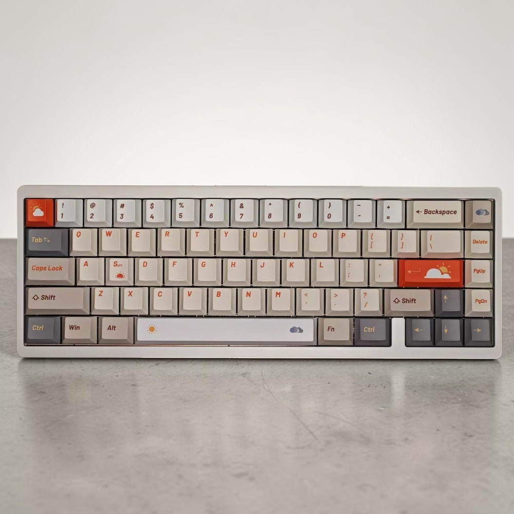 Weather Keycaps PBT วัสดุโปรไฟล์เชอร์รี่ 1.7 มม.หนา Dye Sublimation คีย์บอร์ดเครื่องกล Keycaps