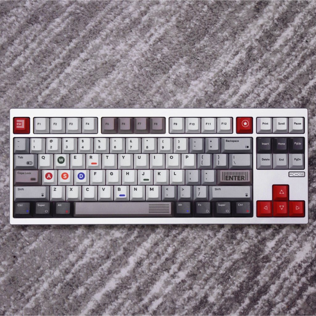 Retro 1989 เกมสไตล์ Keycaps โปรไฟล์เชอร์รี่ PBT Dye-Sublimation Custom Keycap ชุดสําหรับสวิทช์แม่เหล็กคีย์บอร์ดแบบกลไก