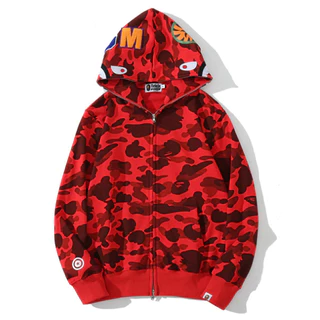 BAPE เสื้อแจ็คเก็ตคลุมด้วยผ้าแบบลำลองสำหรับบุรุษและสตรีแบบใหม่ส่องสว่าง 0819