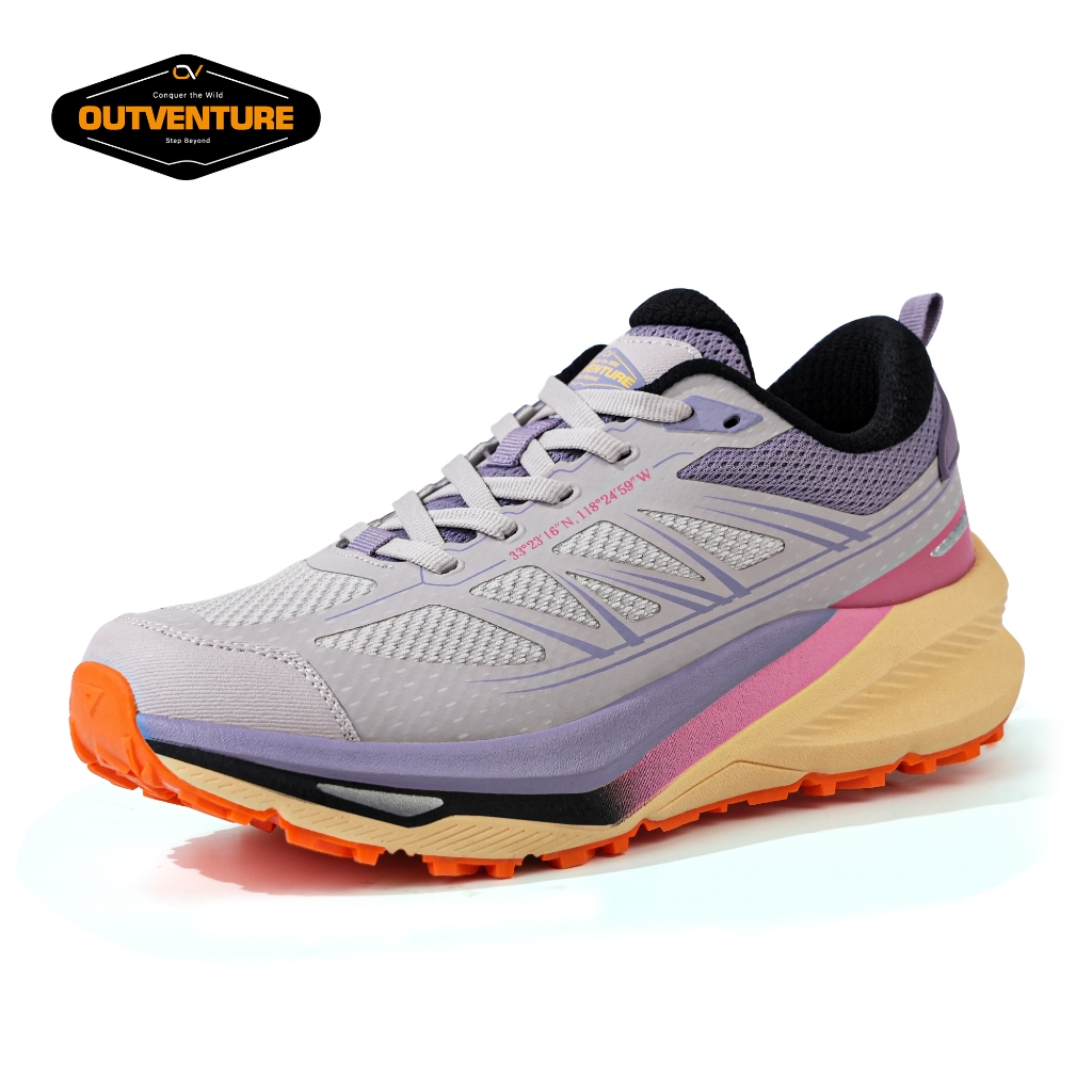 Outventure by Hawkwell รองเท้าเดินป่ากลางแจ้งของผู้หญิงรองเท้าเดินป่ากันลื่นรองเท้าผ้าใบวิ่งเทรลทนทาน-5521