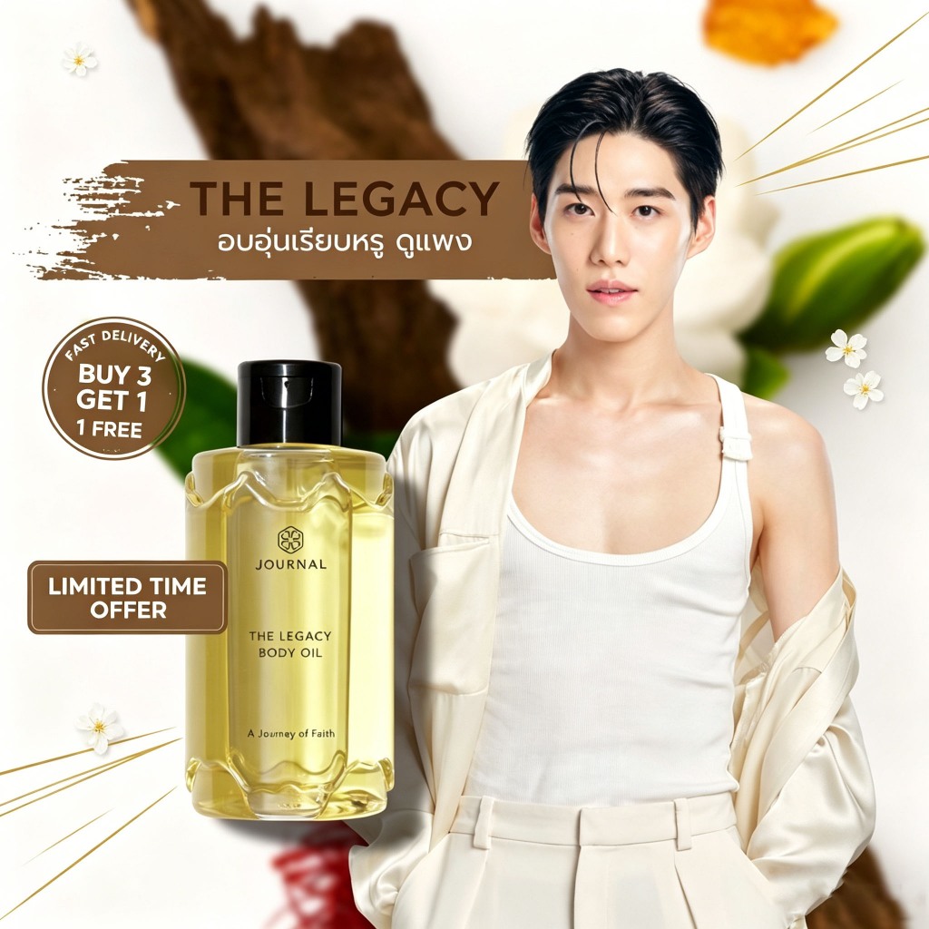 JOURNAL Body Oil สูตรอ่อนโยน ไม่ระคายเคือง ผิวบอบบางและผิวแพ้ใช้ได้