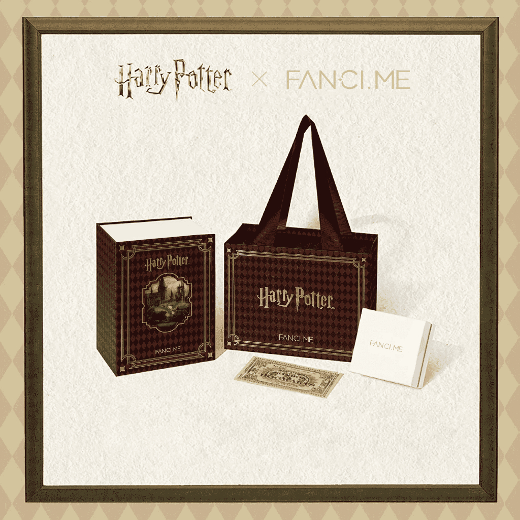 FANCIME x Harry Potter Co-Branded Series Harry Potter สินค้ากล่องเครื่องประดับกล่องของขวัญบูติกกล่องเครื่องประดับกล่องบรรจุภัณฑ์ของขวัญ (ไม่มีเครื่องประดับ)