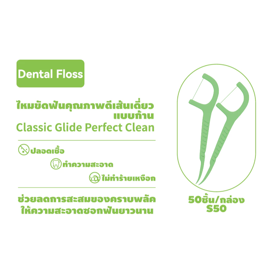 ไหมขัดฟันสำหรับจัดฟัน หัวเดี่ยว thumbnail 8