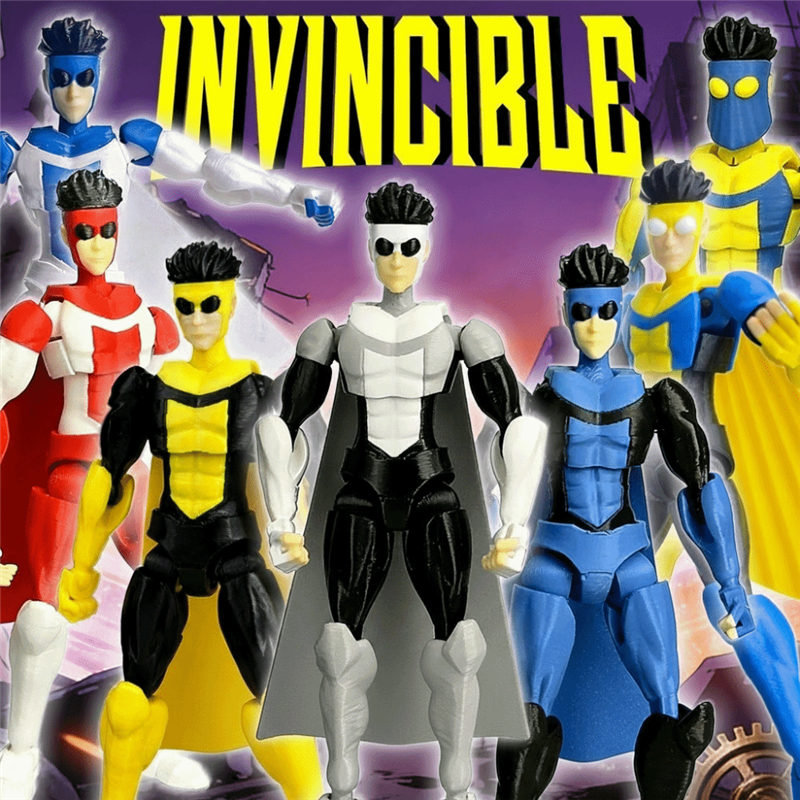 ใหม่ 3D พิมพ์ตัวเลขการกระทํา Invincible 3.0 Superheroes Mark Dummy13 อะนิเมะ Mannequin รุ่น Multi-Jointed Shapeshift ของเล่นสะสมเครื่องประดับของขวัญ