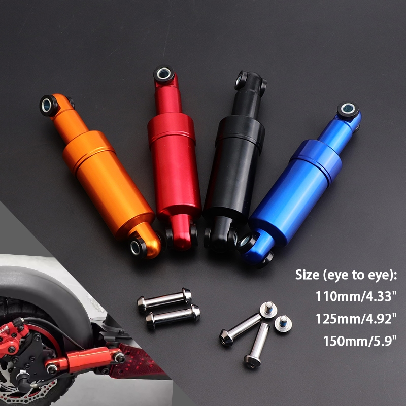 110/125/150 มม.750LBS อลูมิเนียมด้านหลังโช้คอัพ Universal สําหรับ Kugoo M4 ไฟฟ้าสกู๊ตเตอร์ E-Bike กระเป๋าจักรยานอะไหล่