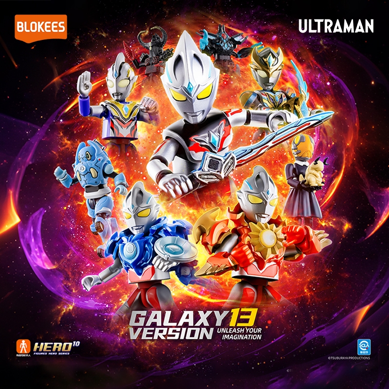 【NEW】BLOKEES Ultraman Galaxy Version GV01-14 Blind Box รูปที่ 4