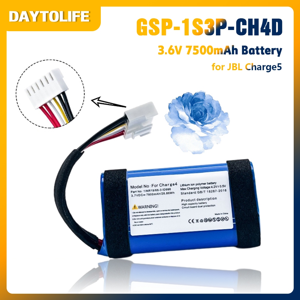 GSP-1S3P-CH4D 3.6V 7500mAh Battery Pack สําหรับJBL Charge5 ลําโพงบลูทูธแบตเตอรี่