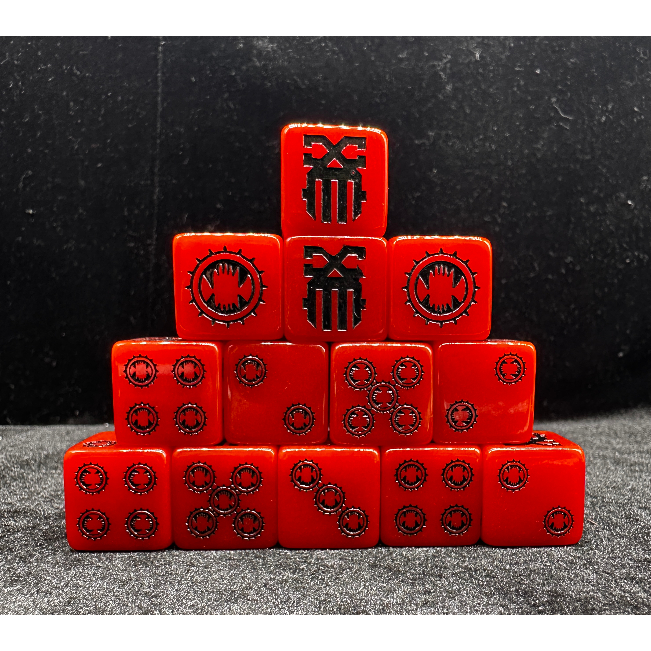 World Eaters Dice WARHAMMER Dice World Eaters ลูกเต๋าสับลูกเต๋า WARHAMMER AOSTOWI Old World ยุคกลาง 