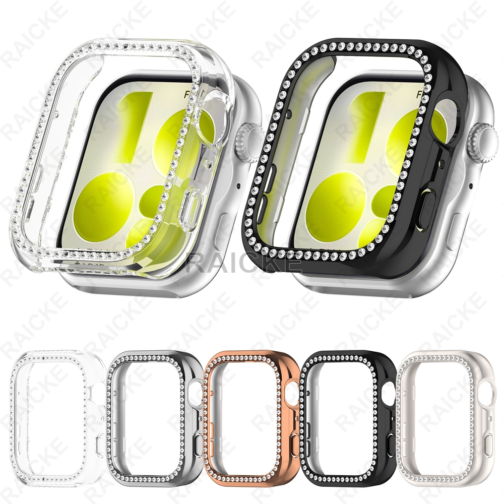 Shiny Diamond Case Half Shell Screen Protector Cover สําหรับ Huawei Watch Fit 5 pro 4 3
