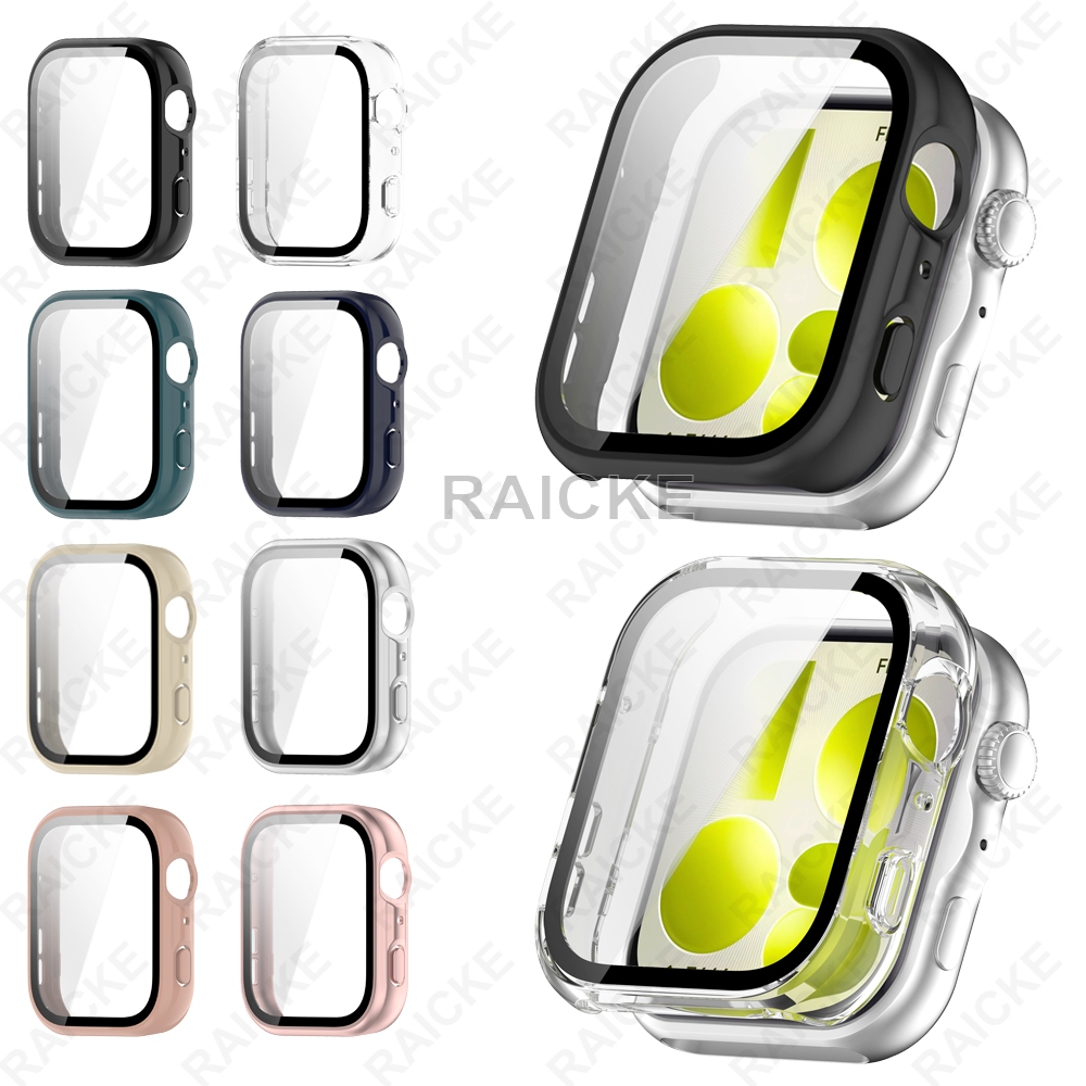 เคสพีซีแบบแข็งพร้อมกระจกนิรภัยป้องกันหน้าจอ Fillm เปลือกคลุมทั้งหมดสําหรับ Huawei Watch Fit 5 pro 4 3
