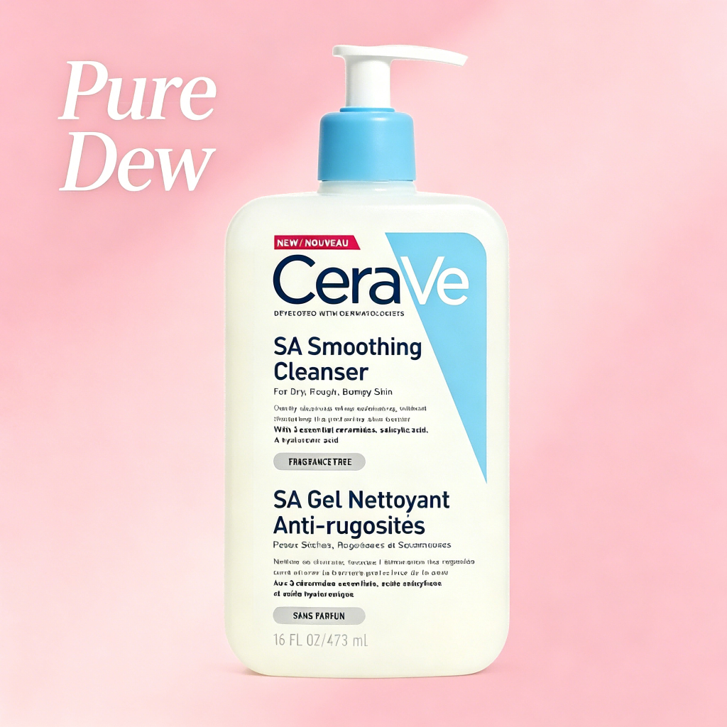 American CeraVe SA Smoothing Cleanser, Exfoliating & Barrier Repair, 473ml