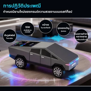 INSMART ลำโพงบลูทูธ เบสหนัก เสียงดี หน้าจอสีแบบไดนามิก องรับการใช้งานแฟลชไดรฟ์ USB การ์ด TF