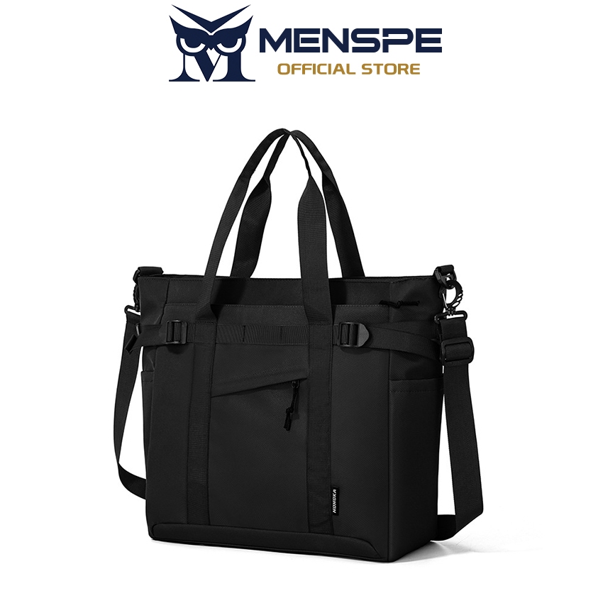 MENSPE กระเป๋าสะพายแฟชั่น Tote Bag Casual Lightweight Bag กระเป๋ากันน้ํากระเป๋าเดินทางหลายกระเป๋า