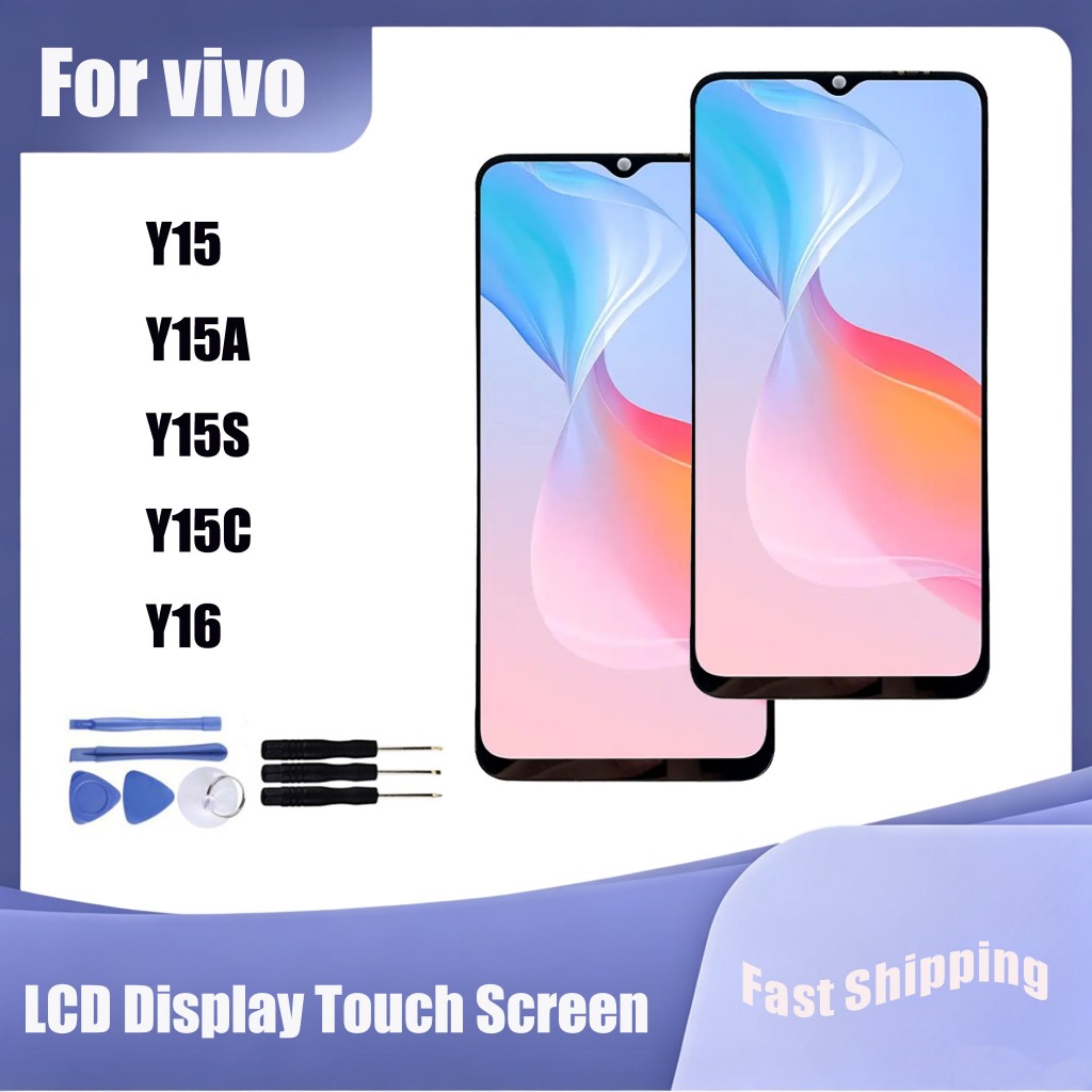 สําหรับ vivo Y15 Y15A Y15S Y15C Y16 จอแสดงผล LCD หน้าจอสัมผัสเปลี่ยน