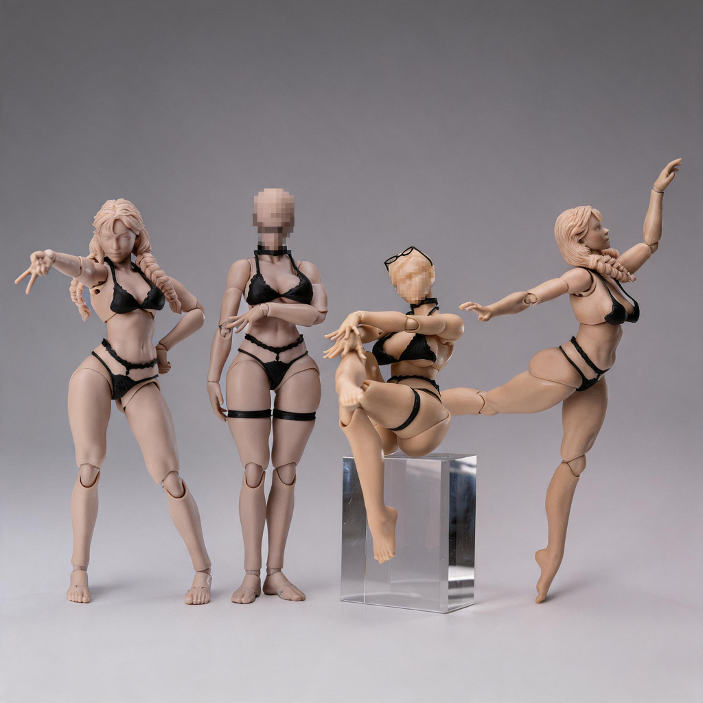 HIPLAY NOTTAA Notaman Female Super Articulated Joints: Xiao Fang / Serena, 1/12 Action Figure Body