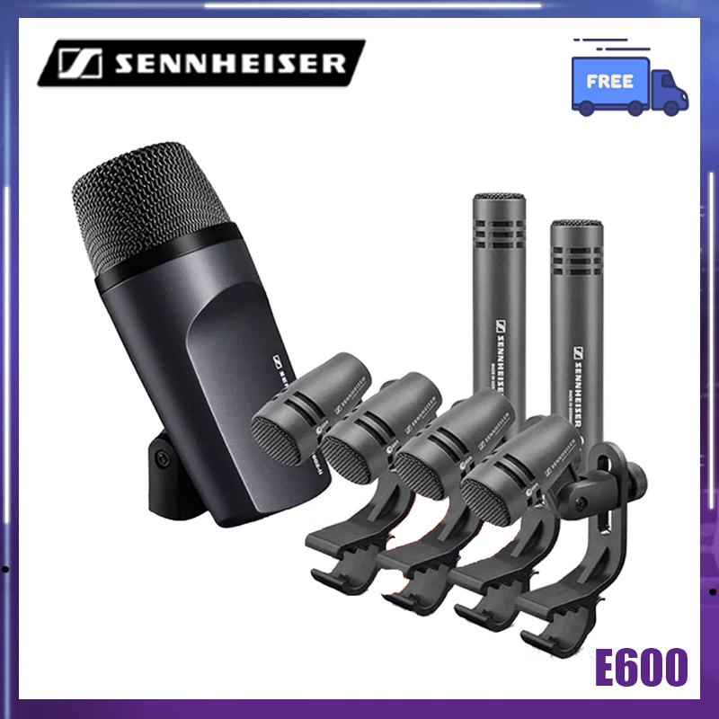 ชุดไมโครโฟนกลอง Sennheiser DRUMKIT600, E614, E602-II, E604 ไมโครโฟนแบบมีสาย