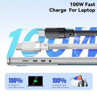 สายข้อมูลแม่เหล็ก Type-C เป็น Type-C 60W/100W ชาร์จเร็ว