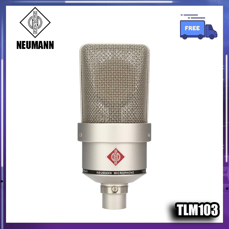 Neumann TLM103 ไมโครโฟนคอนเดนเซอร์แบบคาร์ดิออยด์ไดอะแฟรมขนาดใหญ่เหมาะสําหรับการบันทึกเสียง, การพอดคา