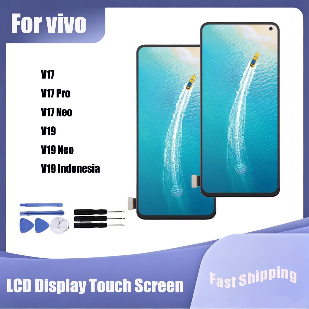 สําหรับ vivo V17 V17 Pro V17 Neo V19 V19 Neo จอแสดงผล LCD หน้าจอสัมผัสเปลี่ยน