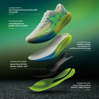 【xtep】360X3.0 FLY丨สีสะท้อนแสง BT400 แผ่นคาร์บอนเต็มฝ่าเท้า ACE กันกระแทก รองเท้าวิ่งแข่งขันมืออาชีพ รองเท้าวิ่งมาราธอน