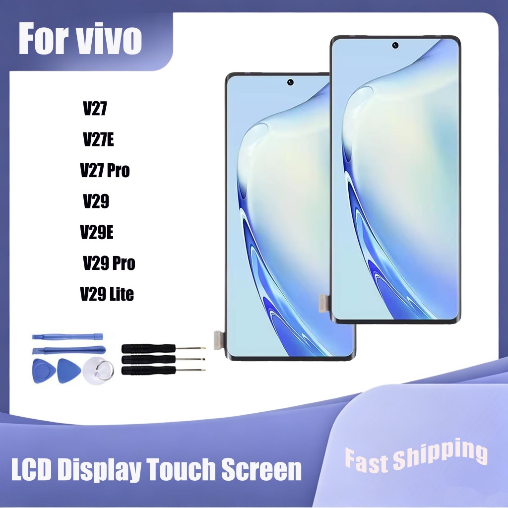 AMOLED สําหรับ vivo V27 V27E V27 Pro V29 V29E V29 Pro V29 Lite จอแสดงผล LCD หน้าจอสัมผัส