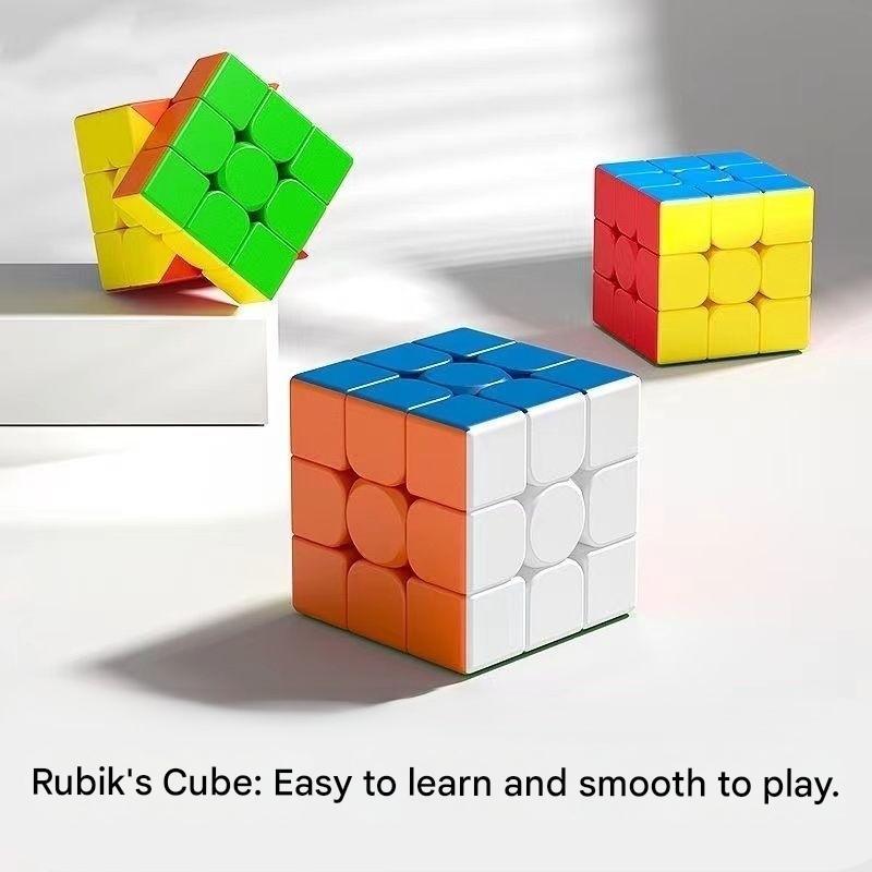 Rubiks Cube Super Smooth Speed Cube Vibrant Pastel Solid ทนทาน Fast Speed Puzzle สําหรับเพิ่มพื้นที่คิดเหมาะสําหรับเด็กและผู้ใหญ่ยอดนิยมของเล่นเพื่อการศึกษา