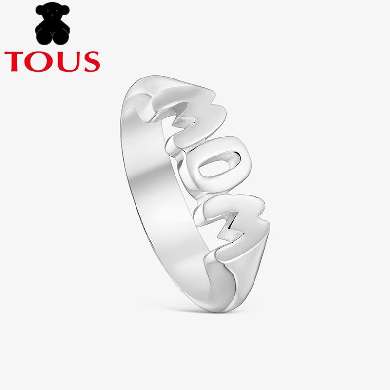 TOUS New TOUS Mom แหวนเงิน ทันสมัยและอเนกประสงค์ ดีไซน์คลาสสิค เหมาะสําหรับเป็นของขวัญเครื่องประดับป