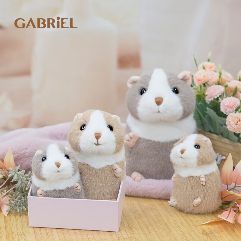 Gabriel: พวงกุญแจตุ๊กตาหนูแฮมสเตอร์น่ารัก จี้ตุ๊กตาแสนหวานสําหรับของขวัญวันหยุด