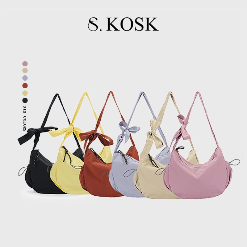 SDALY KOSK-Sweet Cute Commuter All-Match Work School ขนาดใหญ่-ความจุสายคล้องไหล่ปรับได้ Shoul