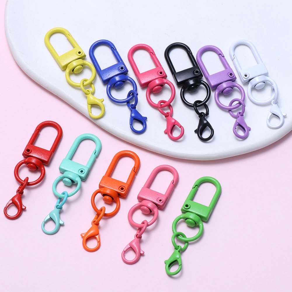 10ชิ้นโลหะที่มีสีสันกุ้งก้ามกรามจับมือตะขอพวงกุญแจแหวนกระโดดแหวนเชื่อมต่อ ทําเอง เครื่องประดับทําผลการค้นหา
