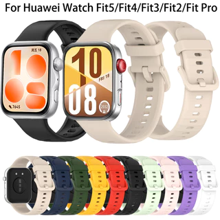สายซิลิโคนสําหรับนาฬิกา Huawei Fit5 Fit4 Fit3 Pro Fit 3 4 5 Soft กันน้ํา sport band สายรัดข้อมือแฟชั่นกีฬาเปลี่ยนสร้อยข้อมือสมาร์ทวอทช์