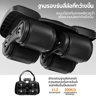 OneTwoFit ลูกกลิ้งบริหารหน้าท้อง ลูกกลิ้งออกกำลังกาย 4 ล้อ แถมแผ่นคุกเข่า ลดพุงได้เร็ว รับน้ำหนัก 200KG