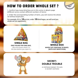 52TOYS TOM and JERRY Minime Series 2 Blind Box (18pcs=1 Whole Set )