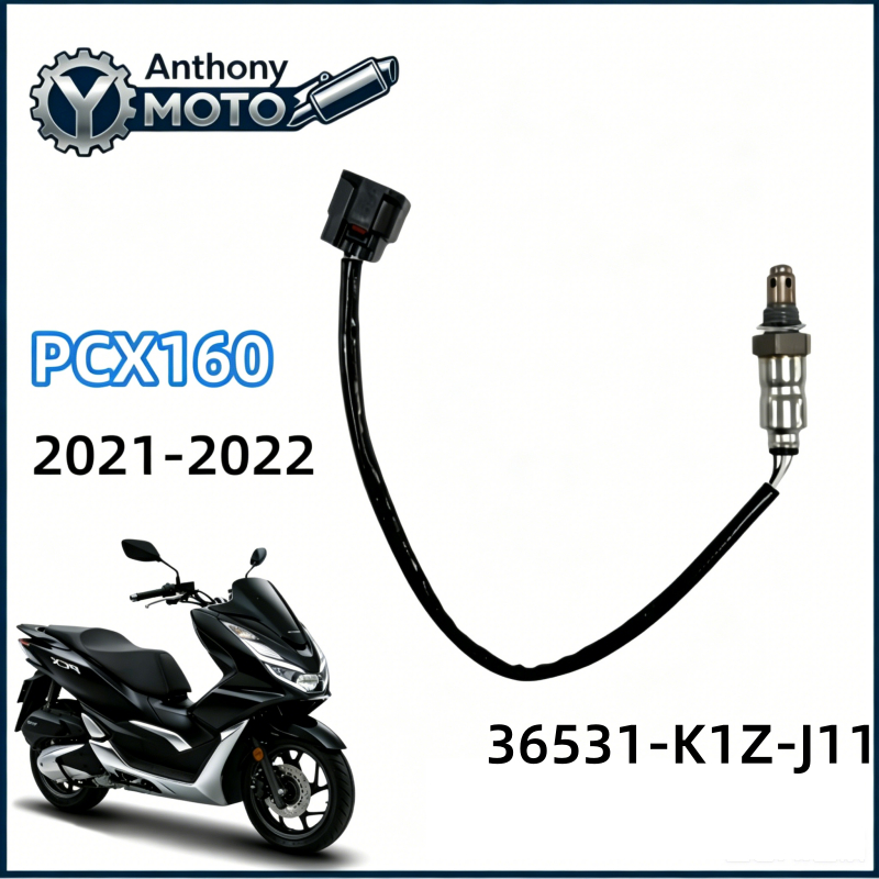 เซนเซอร์วัดค่าออกซิเจนรถมอเตอร์ไซค์ 4สาย4รู PCX160 2021‑2022 OEM36531‑K1Z‑J11 แก้ปัญหาไฟเครื่องติด
