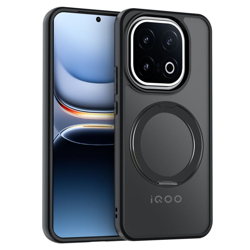 360° หมุนวงเล็บโลหะเคสโทรศัพท์สําหรับ iQOO Z11 Z9 Z9s Pro Z9 Turbo Plus Z10 Turbo Plus Z10 R Z10 Lit