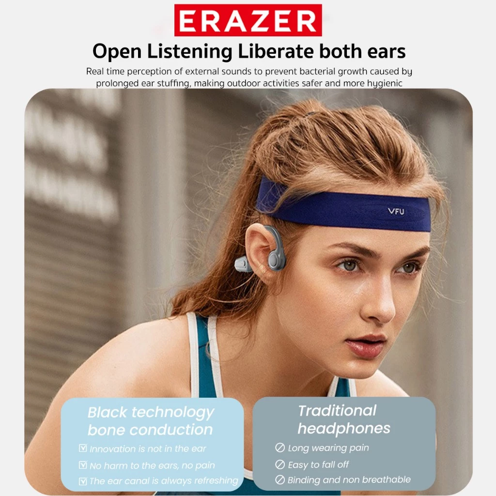 Erazer XF22 หูฟัง Bone Conduction คล้องหู กีฬา กันน้ำ thumbnail 10