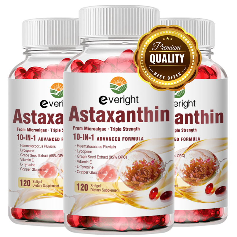 Astaxanthin 24mg – สารต้านอนุมูลอิสระอันทรงพลังเพื่อผิว ดวงตา ภูมิคุ้มกัน สุขภาพ – สูตร 10-in-1