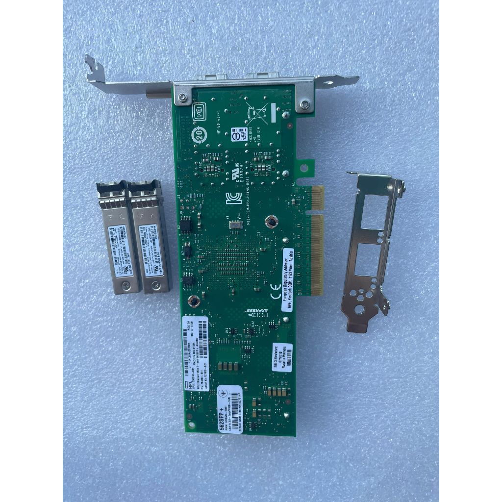[สต๊อกพร้อม] intelx710-da2 สไตล์เดียวกัน HP562T intelX710-AT2 ชิปพอร์ตคู่ SFP 10G การ์ดเครือข่าย Meg