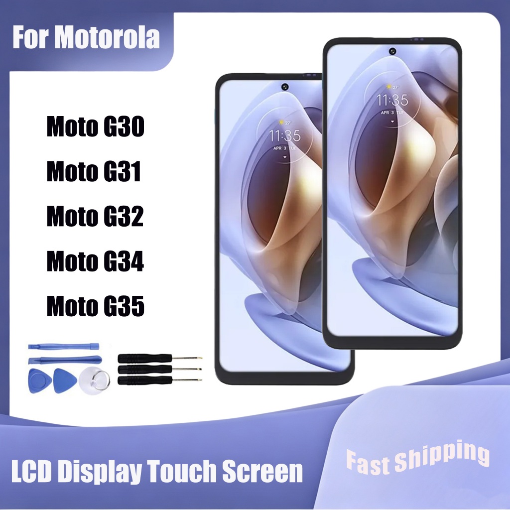 สําหรับ Motorola Moto G30 G31 G32 G34 G35 จอแสดงผล LCD Touch Screen Digitizer Assembly Replacement Parts
