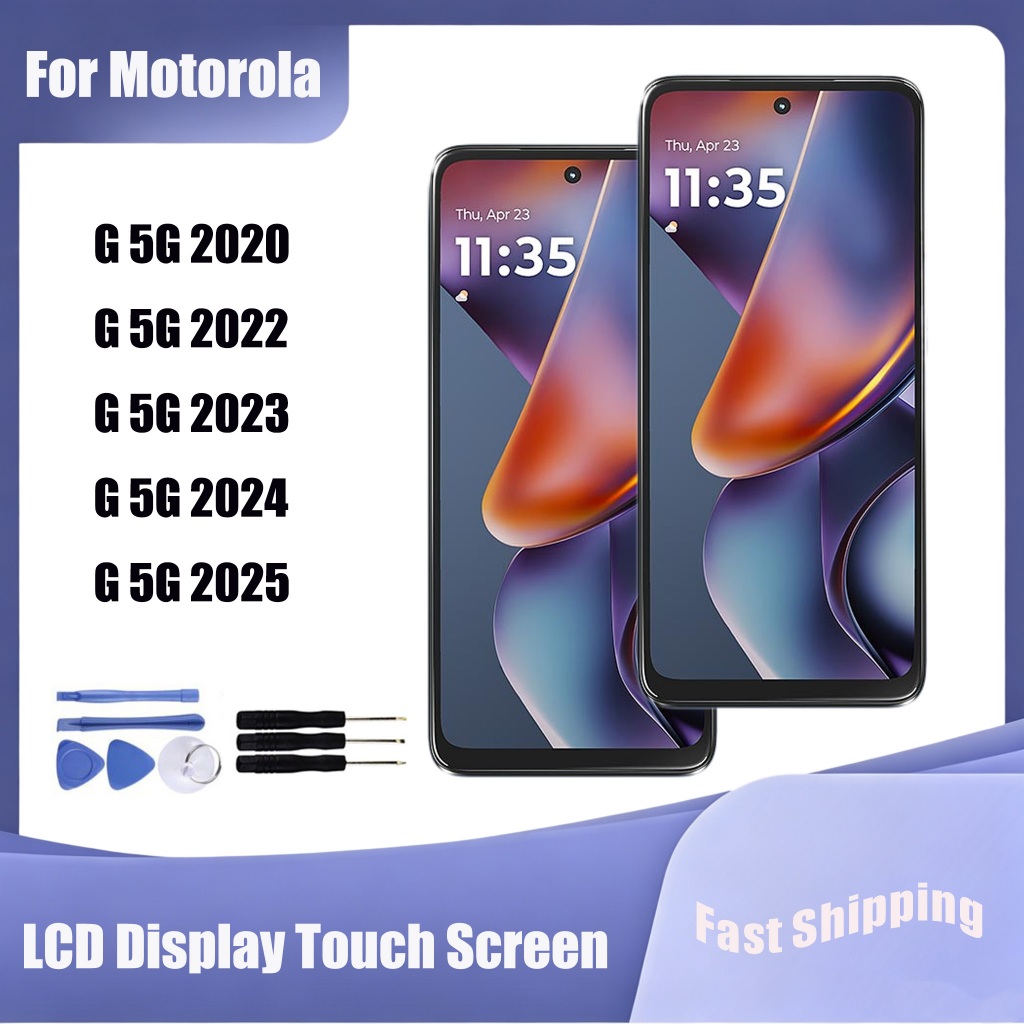 สําหรับ Motorola Moto G 5G 2020 2022 2023 2024 2025 จอแสดงผล LCD Touch Screen Digitizer Assembly