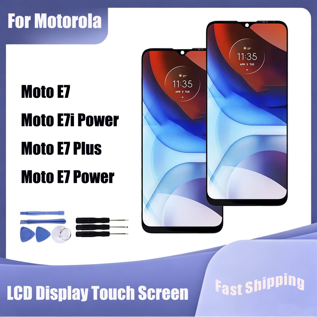 สําหรับ Motorola Moto E7 E7i Power E7 Plus E7 Power จอแสดงผล LCD หน้าจอสัมผัสเปลี่ยน